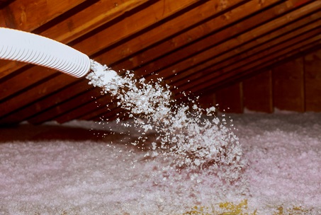 Spray-in cellulose insulation contractor services in virginia beach