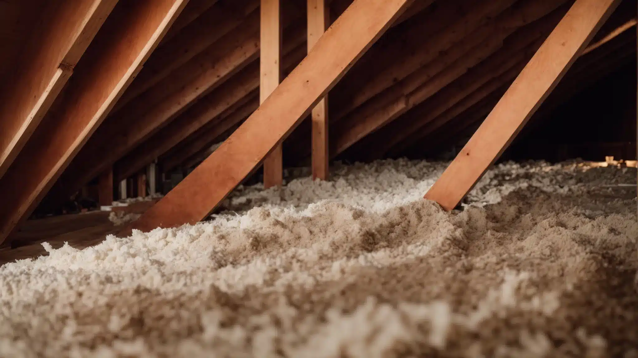 a professional examines the thick fiberglass insulation by universal insulation doctor