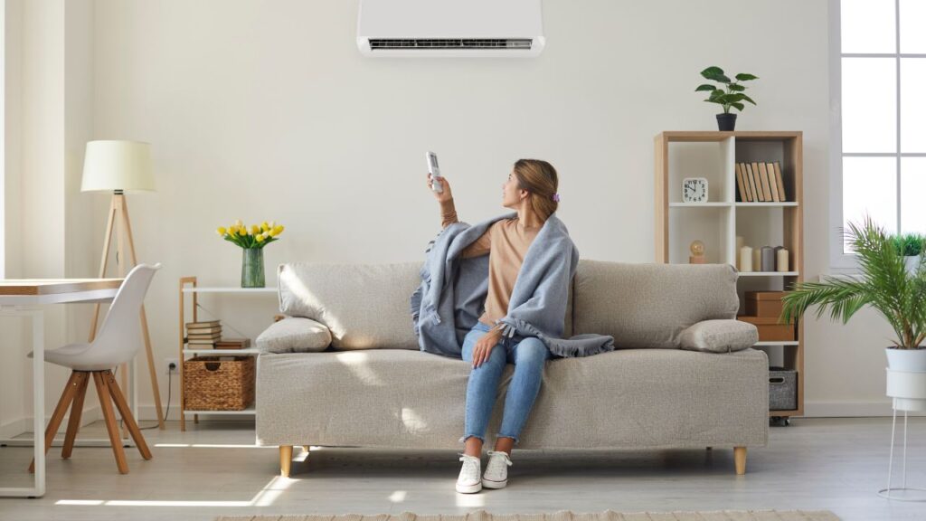 homeowner enjoying quality indoor air home