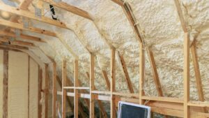 insulated attic as a shield against heat transfer