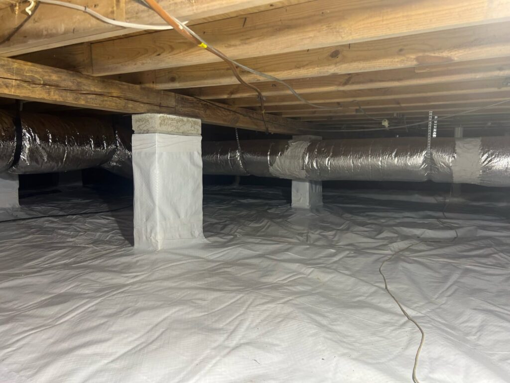 duct work installed below