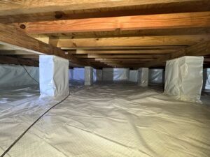 Sub-Floor Insulation Moisture Control in Princess Anne, Virginia